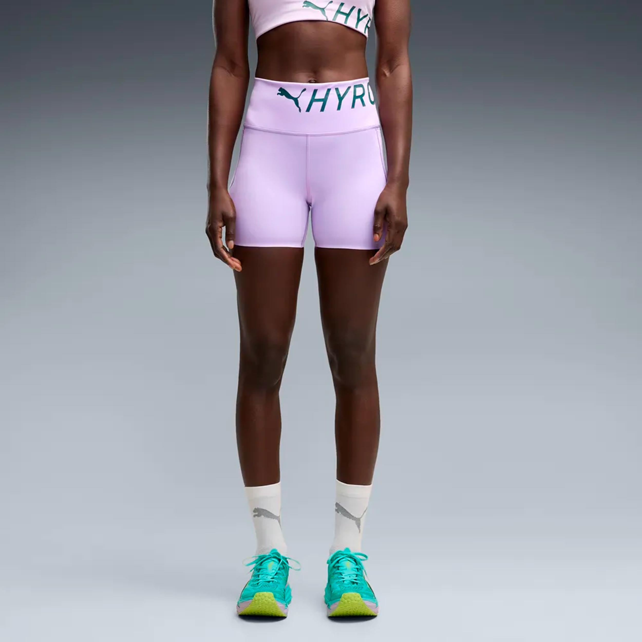 Puma HYROX PWRMODE 4in   Bežecké pančuchy Dámy - šeříková