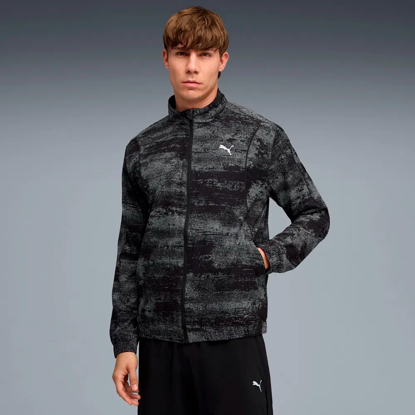 Puma Velocity AOP Woven  Běžecká bunda Muži - černá