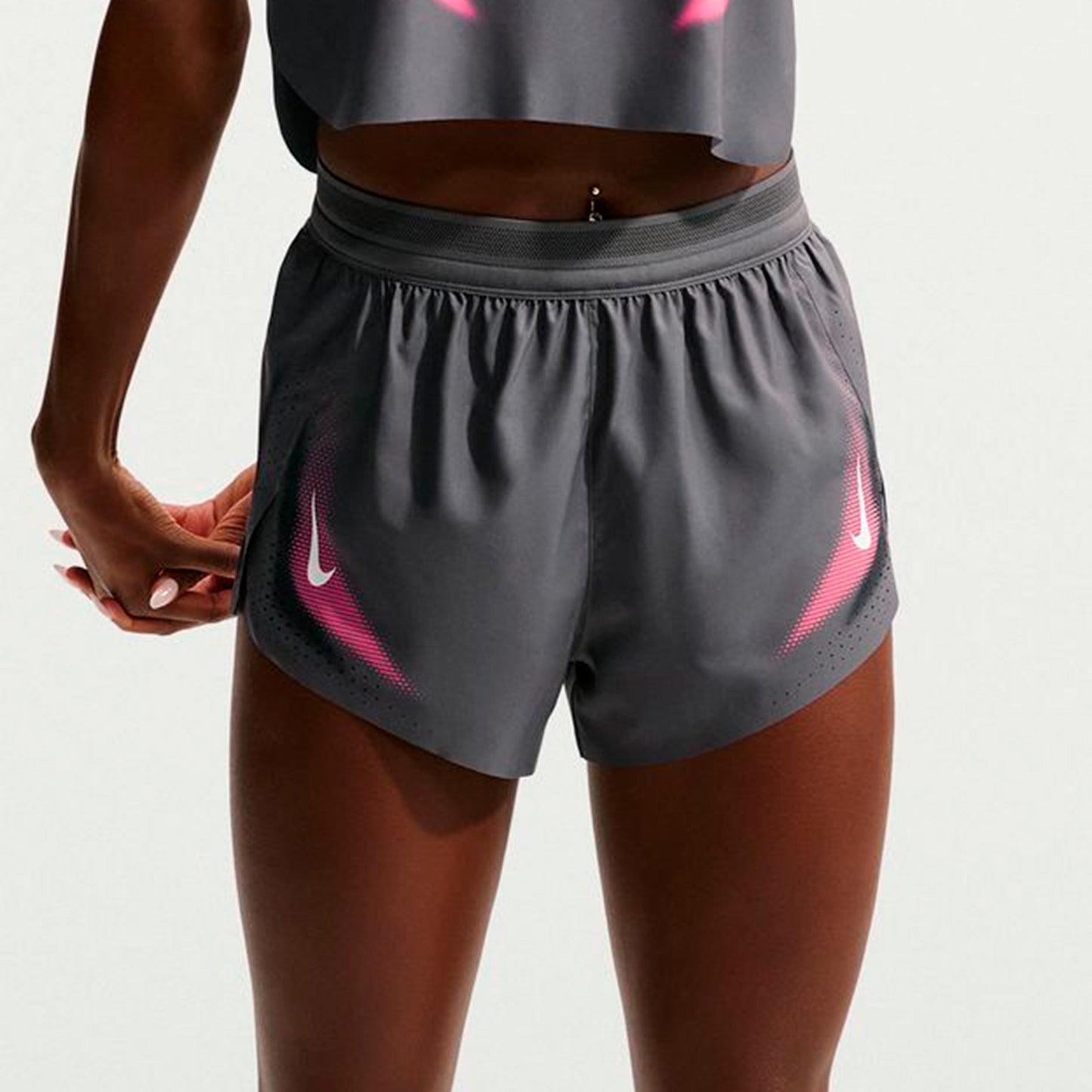 Nike AeroSwift  Bežecké šortky Dámy - šedá, bílá