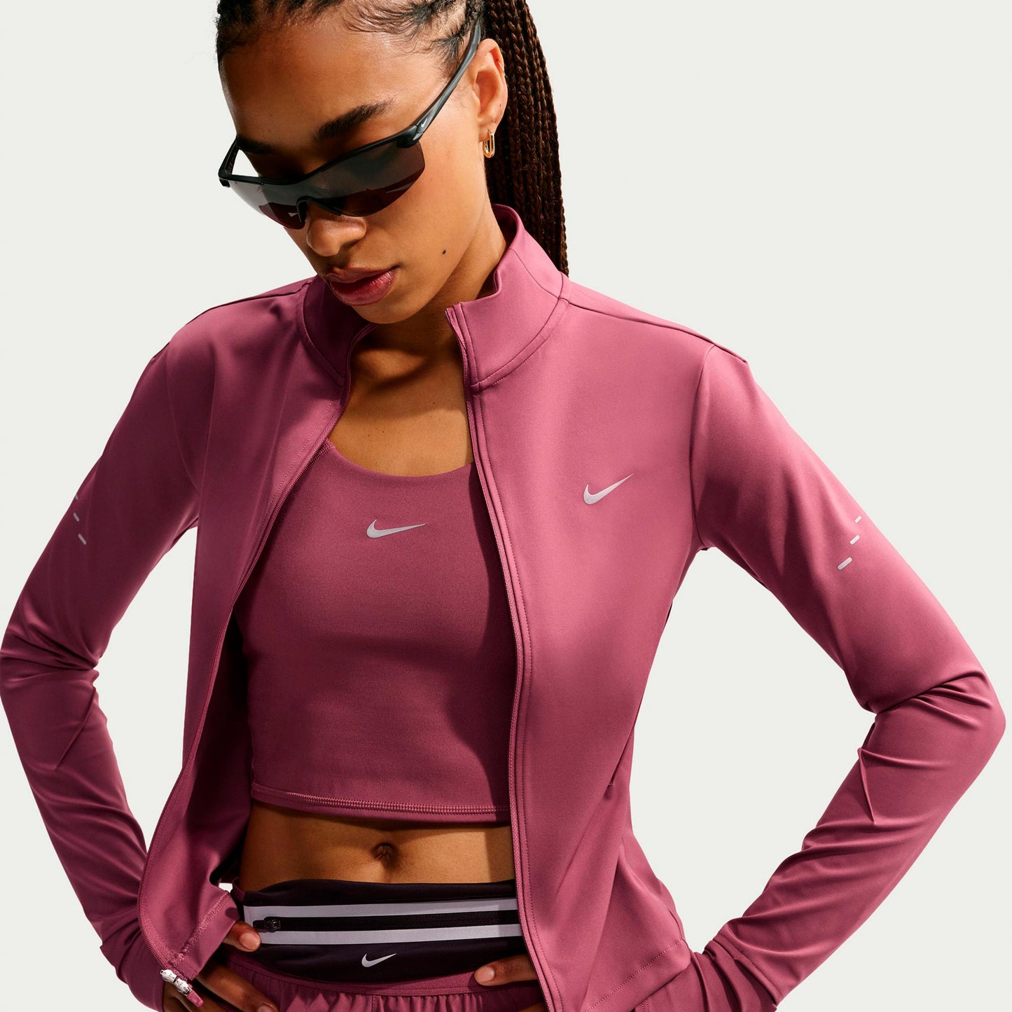 Nike Swift  Běžecká bunda Dámy - vijolična, stříbrná