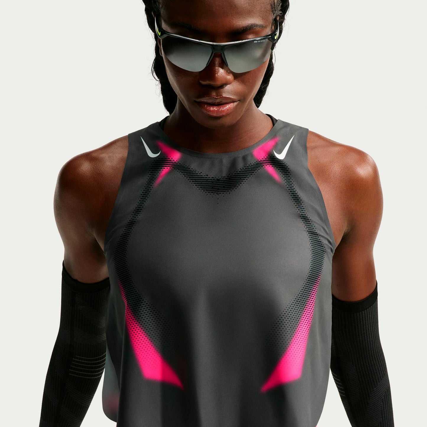 Nike AeroSwift  Bežecké tričko Dámy - šedá, růžová