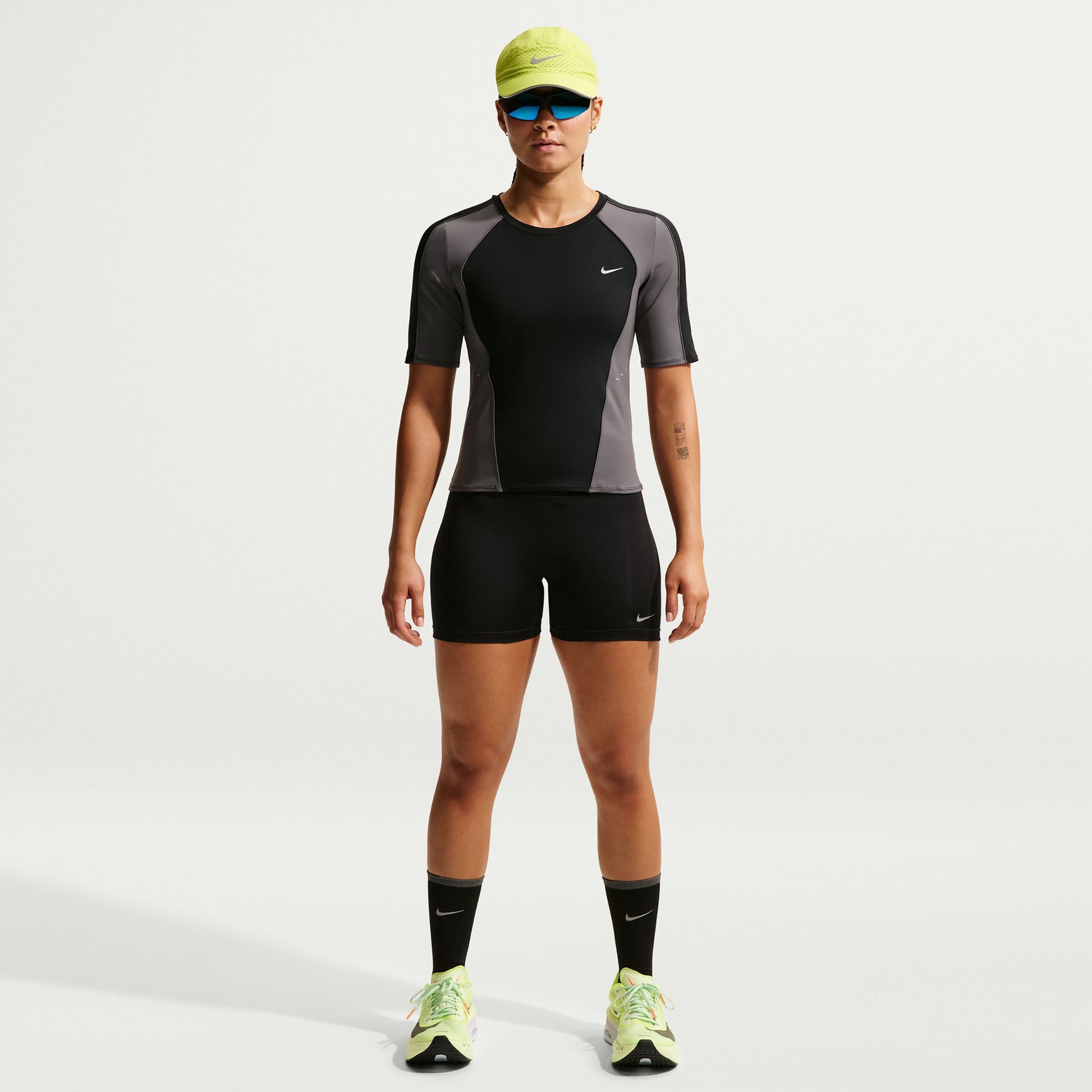 Nike Tempo   Bežecké pančuchy Dámy - černá, stříbrná