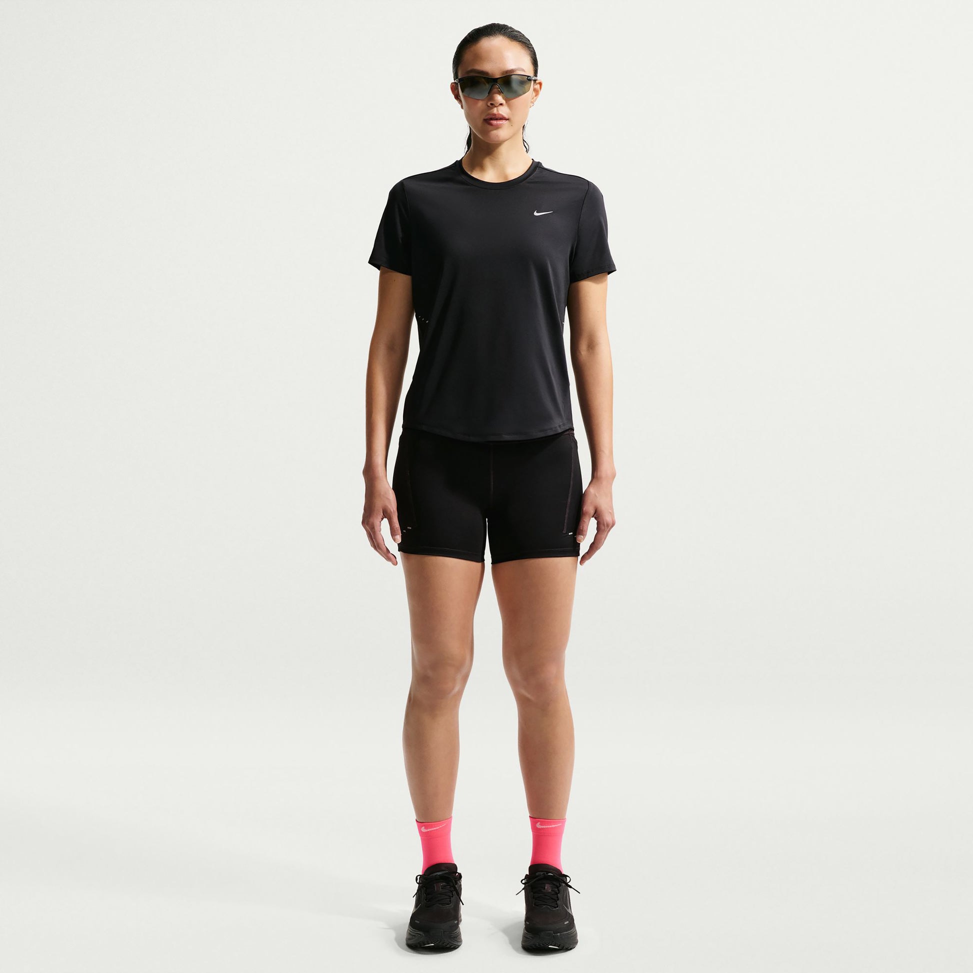 Nike Swift  Bežecké tričko Dámy - černá, stříbrná