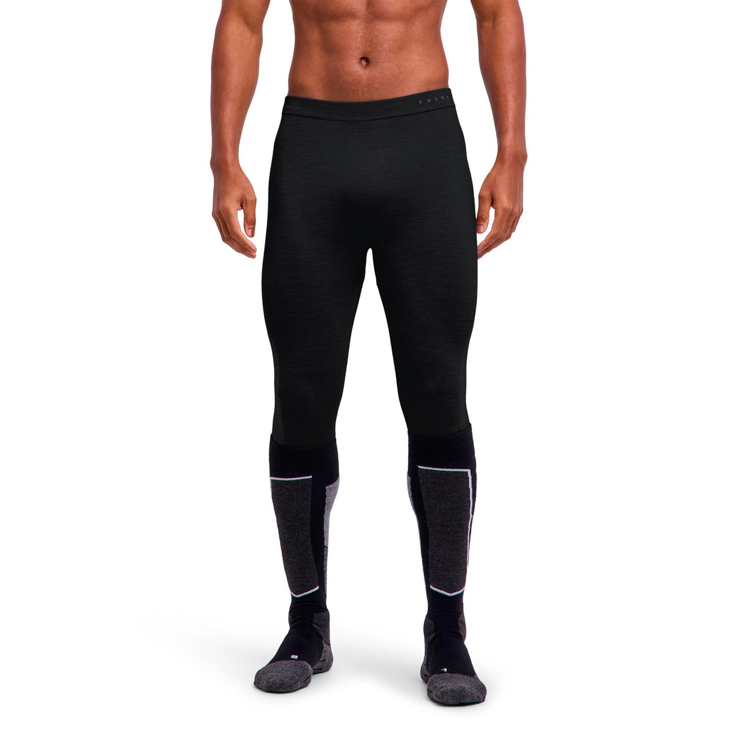 Falke Wool Tech Light 3/4  Těsné Muži - černá