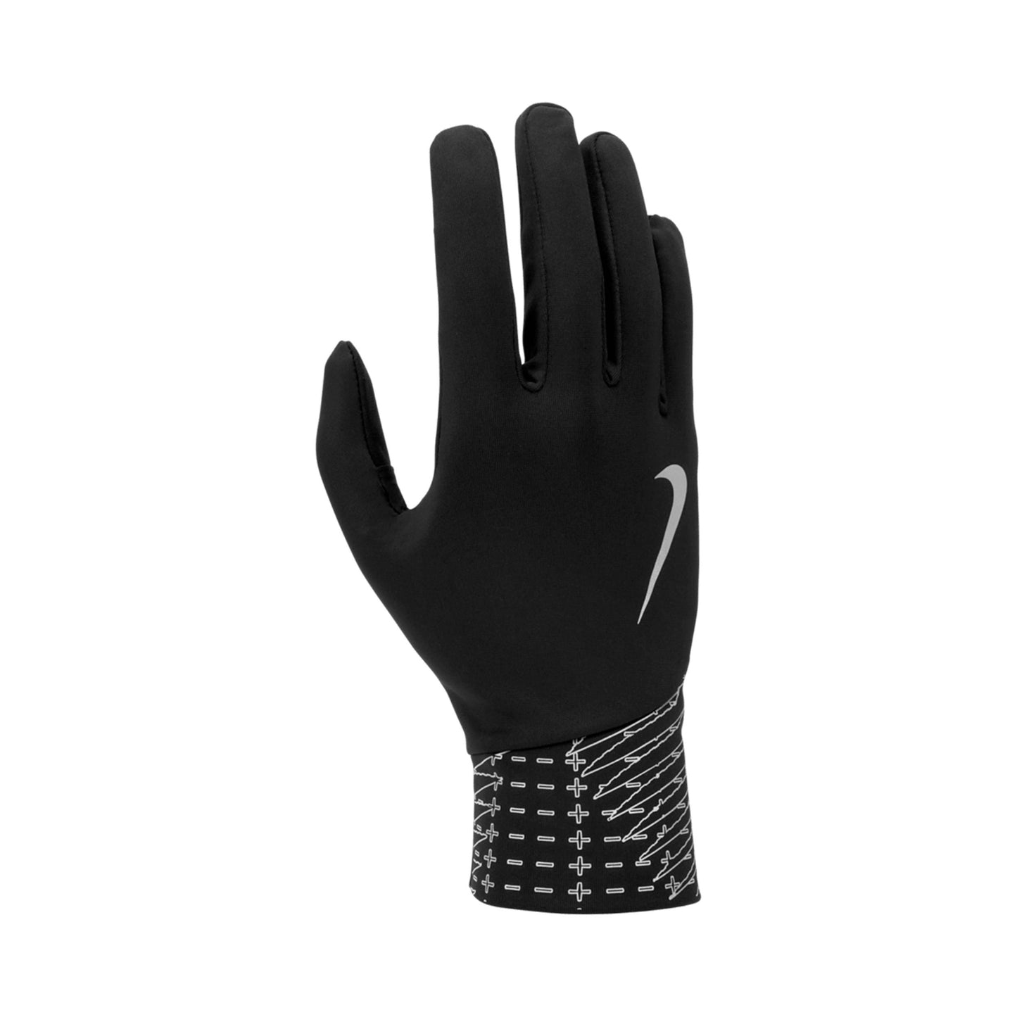 Nike Pacer Lightweight Reflective  Běžecké rukavice Muži - černá, stříbrná