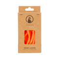QP shoe laces 120cm Tkaničky do bot - oranžová