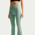 One High Waist Flare Tight Těsné Dámy - šalvia
