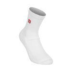 Tenisové Oblečení Wilson U Quarter Top Socks Bright White