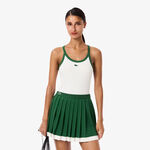 Lacoste Oblečenie Lacoste Sportovní Tílko Dámy-Bílá,Tmavě Zelená