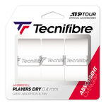 Vrchní Omotávky Tecnifibre Players Dry weiss 3er