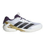 adidas Tenisová obuv adidas Adizero Ubersonic 5 Obuv Na Všechny Povrchy Muži-Biely Hliník,Zlatá