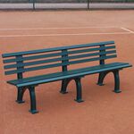 Potřeby Pro Údržbu Hřiště Tegra Tennisplatzsitzbank mit Lehne, Länge 2,00 m, grün