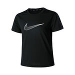 Nike Bežeck&eacute; tričko Nike Dri-Fit One Graphic Tričko D&iacute;vky - Čern&aacute;,B&iacute;l&aacute;
