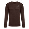 Essential Seamless Crew Neck S dlouh&yacute;m ruk&aacute;vem Muži - hněd&aacute;, 