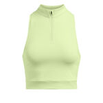 Under Armour Bežeck&yacute; top Under Armour Run Anywhere Crop Bežeck&eacute; Tričko D&aacute;my-Zelen&aacute;