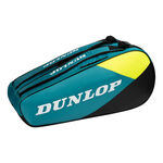 Tenisové Tašky Dunlop D TAC SX-CLUB 6RKT TEAL/BLACK/YELLOW