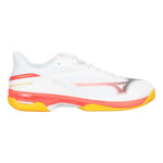 Mizuno Tenisová obuv Mizuno Wave Exceed Court Obuv Na Všechny Povrchy Muži-Bílá,Korálová
