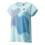 Yonex Oblečenie Yonex Crew Neck Tričko Dámy - světle modrá, 