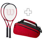 Sada Raket Wilson 2x Clash 100L V2.0 plus Schlägertasche