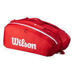 Tenisové Tašky Wilson SUPER TOUR WILSON RED 15PK 2025 Red