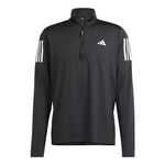 adidas Oblečenie adidas Own The Run Half Zip S Dlouh&yacute;m Ruk&aacute;vem Muži - Čern&aacute;