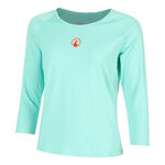 Quiet Please Oblečenie Quiet Please Wild Stripes S Dlouhým Rukávem Dámy-Tyrkysová,Červená