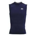 Under Armour Oblečenie Under Armour Heatgear Comp Sportovní Tílko Muži-Tmavě Modrá,Bílá