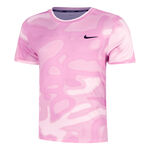 Nike Oblečenie Nike Court Dri-Fit Advantage Print Tričko Muži-Růžová,Růžová