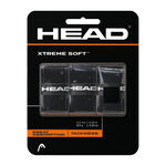 HEAD Vrchn&iacute; omot&aacute;vky HEAD  Xtreme Soft 3ks v baleni - čern&aacute;