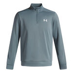 Under Armour Oblečenie Under Armour Quarter Half-Zip S dlouh&yacute;m ruk&aacute;vem Muži-světle modr&aacute;