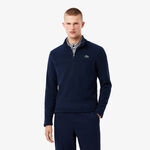 Lacoste Oblečenie Lacoste Polar Quarter Zip Tréninková bunda Muži-tmavě modrá