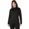 Core Winter 1/2 Zip Bežecké Tričko Dámy-Černá