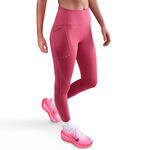 Nike Oblečenie Nike Swift Tight Bežecké pančuchy Dámy-berry, stříbrná
