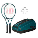 Turnajová Raketa Wilson 2x Blade 100L V9 plus Schlägertasche