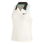 Nike Oblečenie Nike Court Dri-FIT Slam Sportovní Tílko Dámy-Krémová,Hnědá