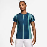 Nike Oblečenie Nike Court Victory Dri-Fit Print Tričko Muži - petrolejová, bílá
