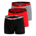Nike Oblečenie Nike Everyday Stretch Trunk Tren&yacute;rky 3ks v baleni Muži - čern&aacute;, červen&aacute;