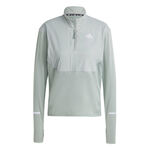 adidas Oblečenie adidas Ultimate High Visibility Half-Zip Bežeck&eacute; tričko D&aacute;my - &scaron;alvia, 