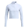 Launch Elite Half Zip Bežecké Tričko Dámy-Modrá