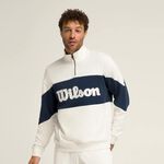 Tenisové Oblečení Wilson M Parkside Half-Zip Slate Blue