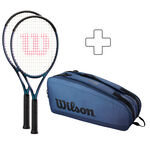 Sada Raket Wilson 2x Ultra 108 V4.0 plus Schlägertasche 