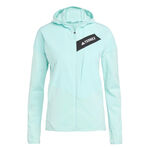 adidas Oblečenie adidas Terrex TRK ClimaWarm Fleece Běžecká Bunda Dámy-Tyrkysová