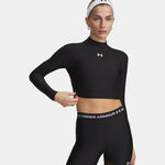 Under Armour S dlouh&yacute;m ruk&aacute;vem Under Armour HeatGear Crop Mock S dlouh&yacute;m ruk&aacute;vem D&aacute;my-čern&aacute;, b&iacute;l&aacute;