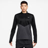 Pacer Winterized Half-Zip Bežecké tričko Muži - antrazitová, černá