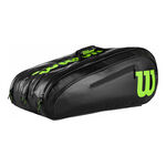 Wilson Tenisové tašky Wilson Elite 15 Pack SMU Black/ Wild Lime