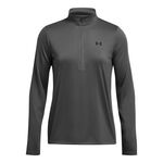 Under Armour Oblečenie Under Armour Tech 1/2 Zip S Dlouhým Rukávem Dámy-Šedá