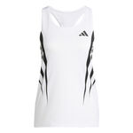 adidas Oblečenie adidas Adizero Archive Singlet Bežeck&eacute; Tričko D&aacute;my-B&iacute;l&aacute;