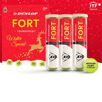 Dunlop Tenisové míče Dunlop Fort Tournament Christmas Special 3 x 4ks dóze