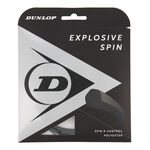 Dunlop Dunlop Explosive Spin V&yacute;pletov&aacute; Sada 12m-Čern&aacute;