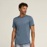 Tenisové Oblečení Wilson M Everyday Performance Tee Slate Blue